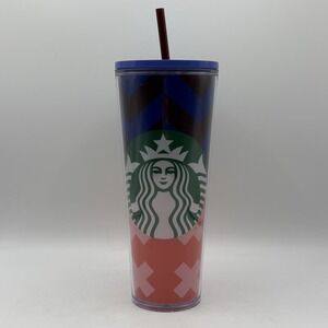 2021‎ Summer Release Target Exclusive Blue Red Xs Retro 24oz Venti Tumbler Cup